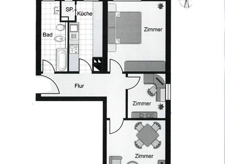 Wohnung zum Kauf 795.000 € 2,5 Zimmer 64,6 m² 3. Geschoss Schwabing-West München 80801