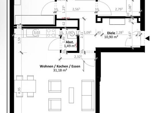 Wohnung zur Miete 1.200 € 3 Zimmer 78 m² frei ab 01.12.2026 Schönefeld Schönefeld 12529