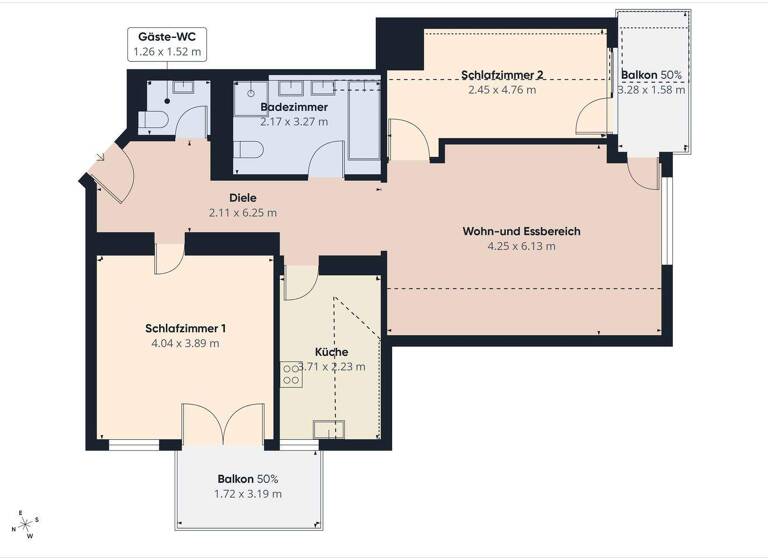 Wohnung zum Kauf 295.000 € 3 Zimmer 83 m² 2. Geschoss Gültstein Herrenberg 71083