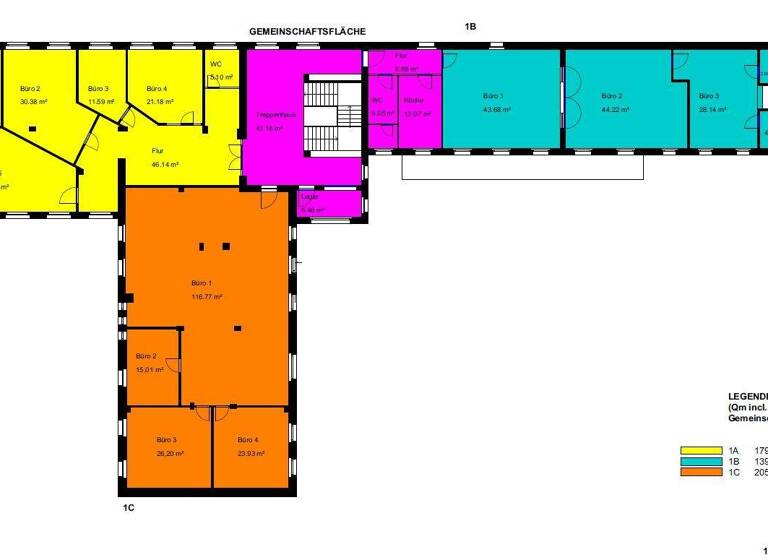 Bürofläche zur Miete 25 € 211 m² Bürofläche Oberkassel Düsseldorf 40549