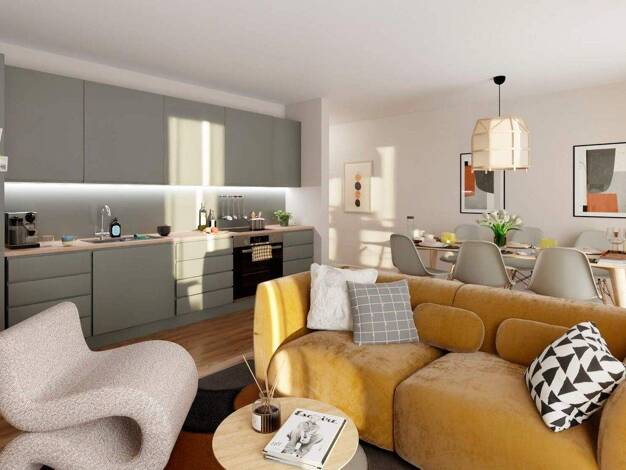 Wohnung zum Kauf - Erstbezug provisionsfrei 439.900 € 3 Zimmer 74,7 m² 1. Geschoss frei ab 01.12.2026 Dörpsring 2 Hasloh 25474