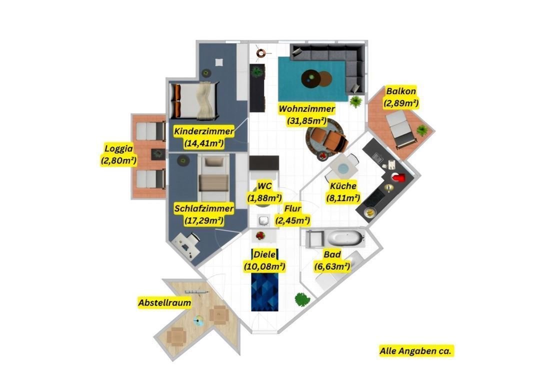 Wohnung zum Kauf 249.000 € 3 Zimmer 98,4 m²<br/>Wohnfläche ab sofort<br/>Verfügbarkeit Richeyweg, 16 Hahle Stade 21682