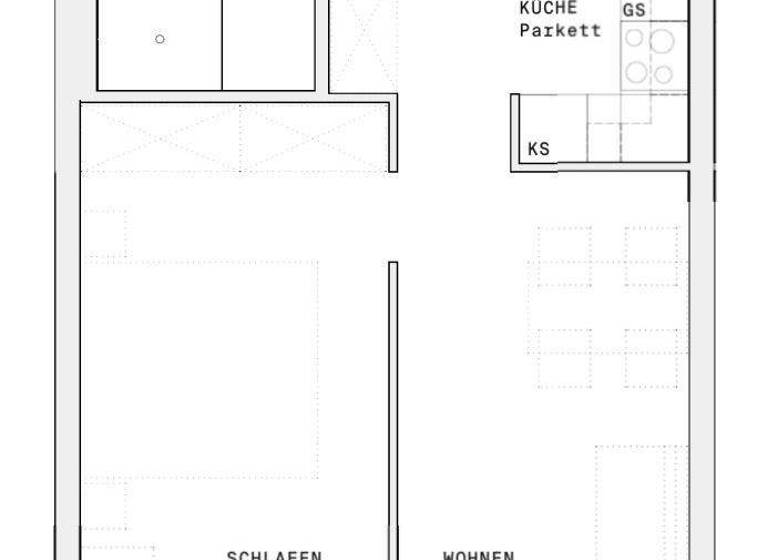Wohnung zur Miete - Erstbezug 767 € 2 Zimmer 46 m² 10. Geschoss Wien 1220