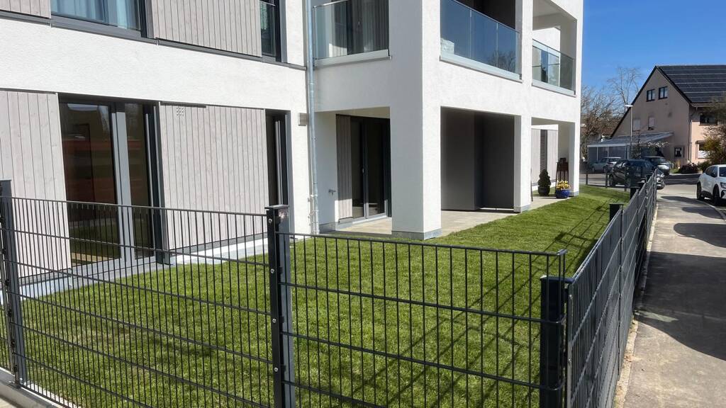 Terrassenwohnung zum Kauf - Erstbezug provisionsfrei 2 Zimmer 64 m² EG frei ab sofort Rohrweg 4 Gögglingen Ulm 89079