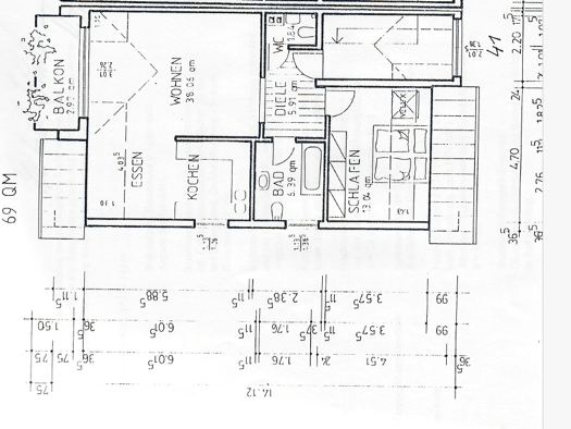 Wohnung zur Miete 455 € 2 Zimmer 69,7 m² 2. Geschoss frei ab 01.01.2027 Am Wasserturm 41 Schönbörnchen Glauchau 08371