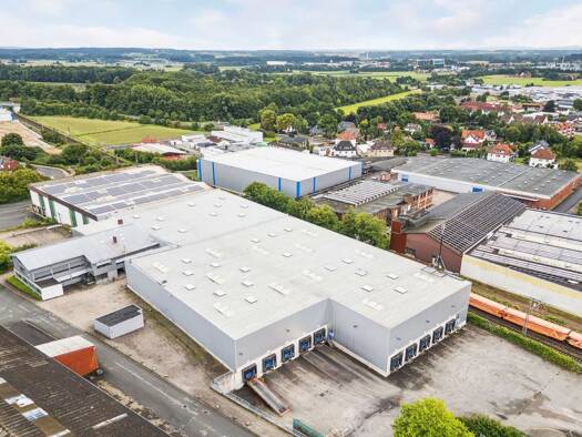 Lagerhalle zur Miete provisionsfrei 16.130 m² Lagerfläche teilbar von 3.300 m² bis 6.613 m² Melle-Mitte Melle 49324