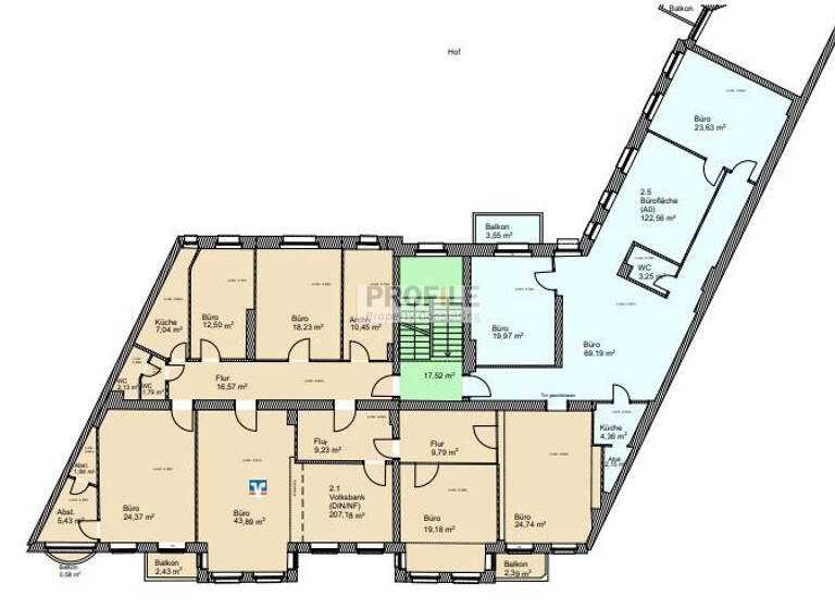 Bürogebäude zur Miete provisionsfrei 19 € 207 m²<br/>Bürofläche ab 207 m²<br/>Teilbarkeit Tegel Berlin 13507