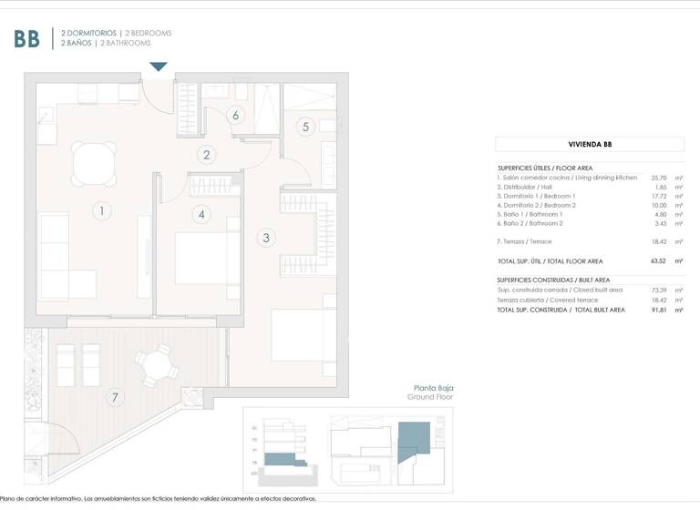 Wohnung zum Kauf provisionsfrei 325.000 € 2 Zimmer 73 m² Benijofar