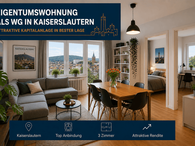 Wohnung zum Kauf provisionsfrei 233.000 € 3 Zimmer 62 m² Innenstadt Kaiserslautern 67663