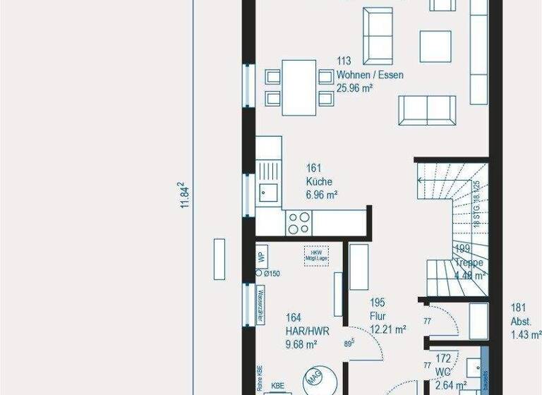 Mehrfamilienhaus zum Kauf 309.599 € 5 Zimmer 151 m² 513,8 m² Grundstück Haueneberstein Baden-Baden 76532