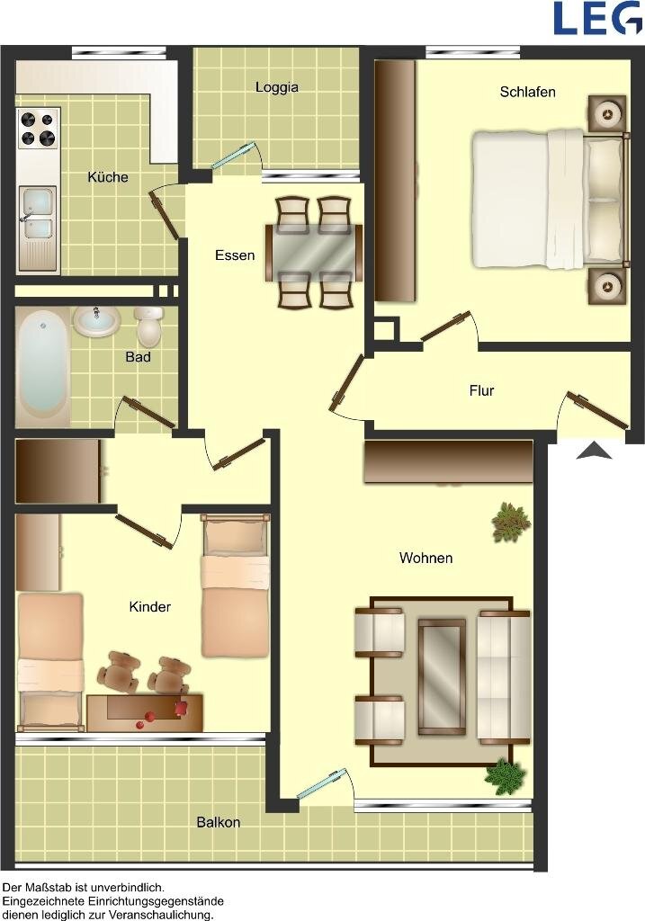 Wohnung zur Miete 859 € 3 Zimmer 75 m²<br/>Wohnfläche 1.<br/>Geschoss 01.02.2025<br/>Verfügbarkeit Brandenburger Allee 17 Berliner Viertel Monheim 40789