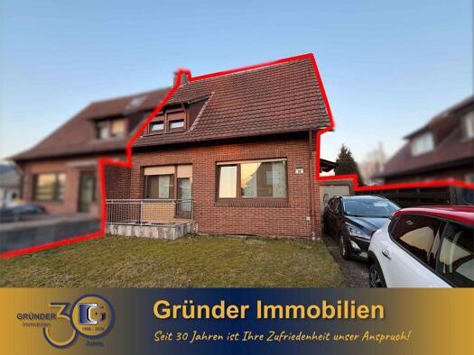 Doppelhaushälfte zum Kauf provisionsfrei 169.000 € 3 Zimmer 76 m² 314 m² Grundstück Klausheide Nordhorn 48531