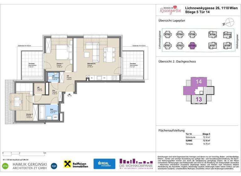 Wohnung zum Kauf - Erstbezug provisionsfrei 371.070 € 3 Zimmer 70,4 m² Lichnowskygasse 26 Wien 1110