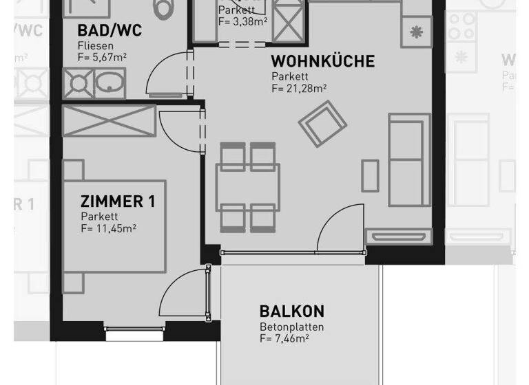 Wohnung zum Kauf - Erstbezug 329.500 € 2 Zimmer 41,5 m² 3. Geschoss frei ab 30.09.2026 Wien 1210