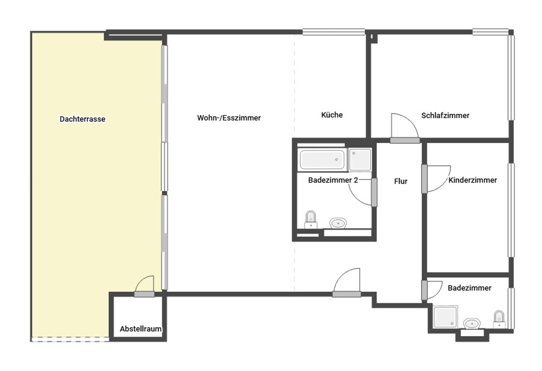 Penthouse zum Kauf 699.000 € 3 Zimmer 117,6 m²<br/>Wohnfläche 4.<br/>Geschoss Ludwigsburg - Süd Ludwigsburg 71638