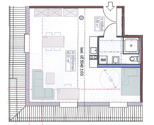 Wohnung zur Miete 860 € 52,7 m²<br/>Wohnfläche Markgrafenstadt Erlangen 91054