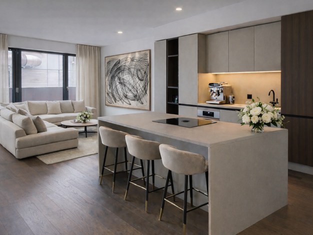 Wohnung zur Miete - Erstbezug 2.596 € 2 Zimmer 88 m² 1. Geschoss Überseeallee 2A HafenCity Hamburg 20457