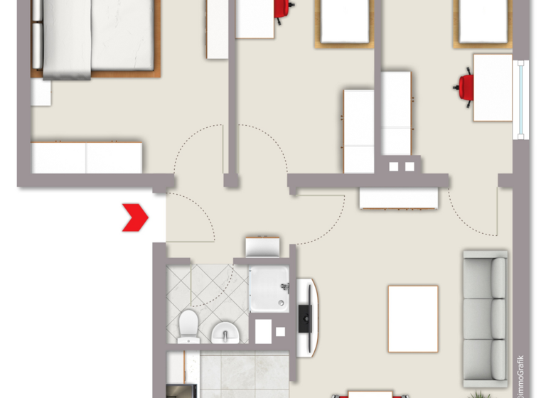 Wohnung zum Kauf 189.000 € 4 Zimmer 65 m² Gräfrath Solingen 42653