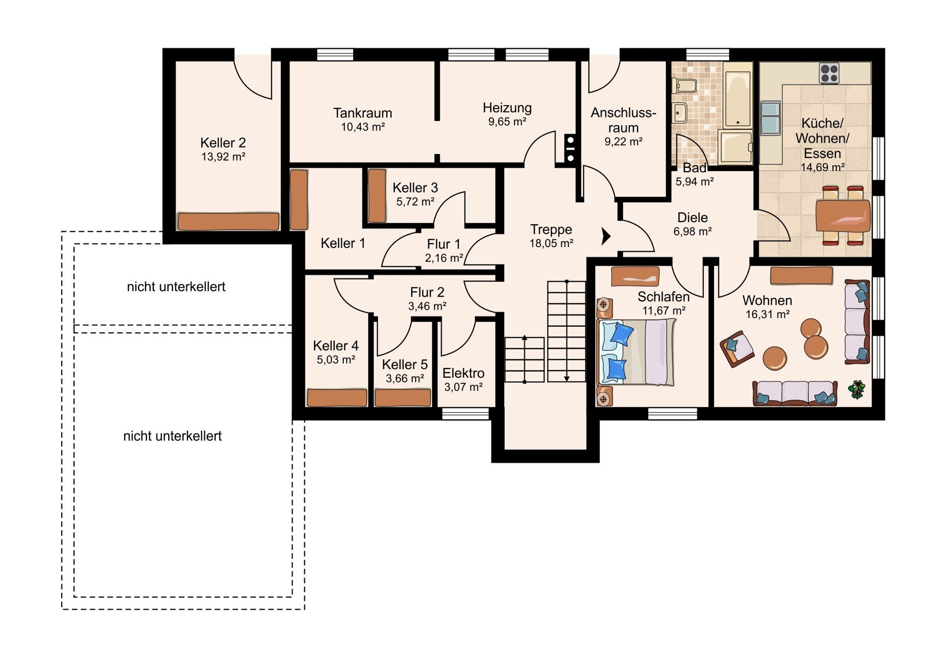 Wohnung zum Kauf 144.080 € 2 Zimmer 55 m²<br/>Wohnfläche Nabburg Nabburg 92507