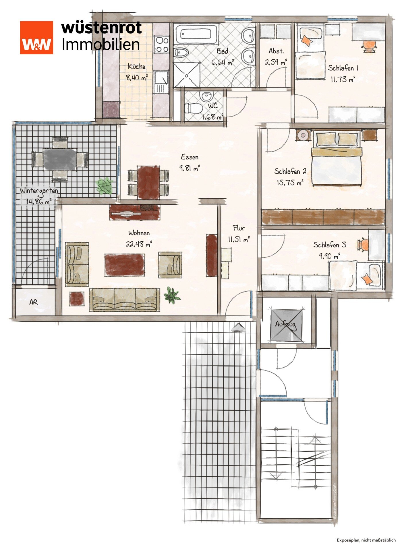 Wohnung zum Kauf 389.000 € 4,5 Zimmer 115,4 m²<br/>Wohnfläche 4.<br/>Geschoss Berufl. Schulzentrum Kempten 87435