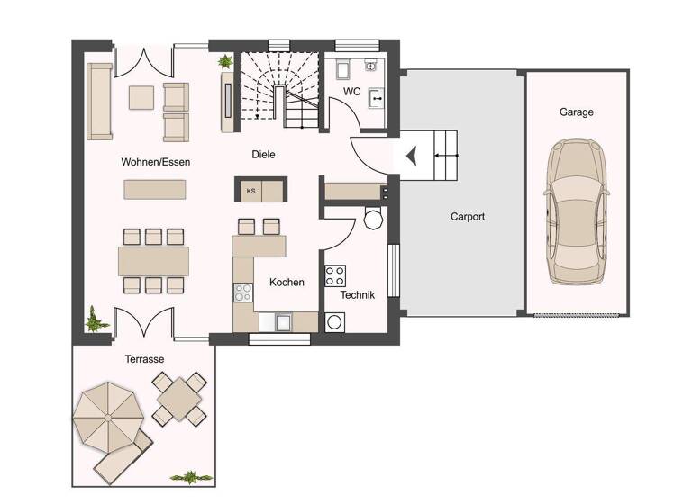 Doppelhaushälfte zum Kauf 469.000 € 4 Zimmer 126,3 m² 487 m² Grundstück frei ab sofort Lanzendorf Himmelkron 95502