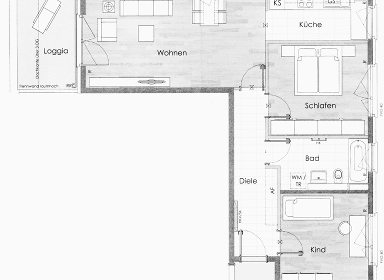 Wohnung zum Kauf 795.000 € 3 Zimmer 79 m² 1. Geschoss Johanneskirchner Straße 91 Bogenhausen München - Bogenhausen 81927
