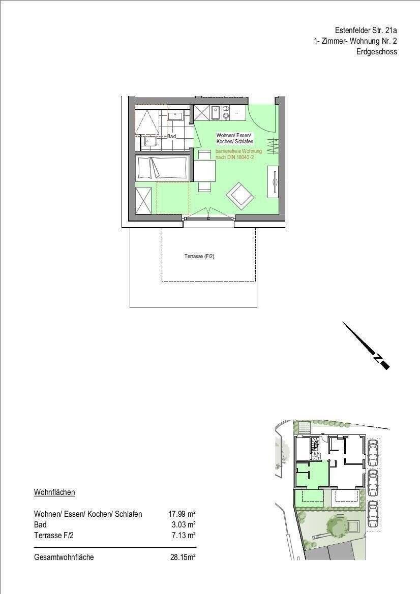 Wohnung zum Kauf provisionsfrei 157.000 € 1 Zimmer 28,2 m²<br/>Wohnfläche ab sofort<br/>Verfügbarkeit Versbach Würzburg 97078