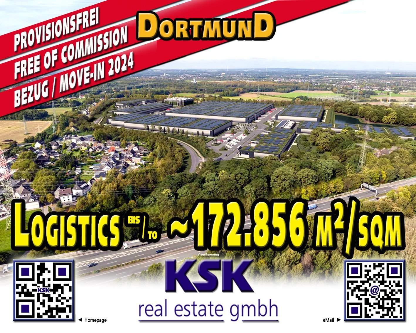 Logistikzentrum zur Miete provisionsfrei 172.856 m²<br/>Lagerfläche von 18.581 m² bis 172.856 m²<br/>Teilbarkeit Langenacker (SEGRO) Oestrich Dortmund 44357