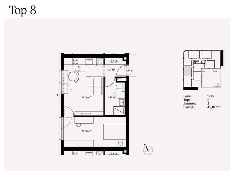 Wohnung zum Kauf - Erstbezug 225.000 € 2 Zimmer 42,2 m² 1. Geschoss Wien 1230