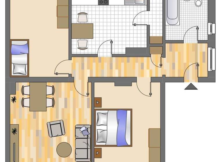 Wohnung zur Miete 744 € 3 Zimmer 78 m² 1. Geschoss Möllerstraße 45 Mitte Dortmund 44137