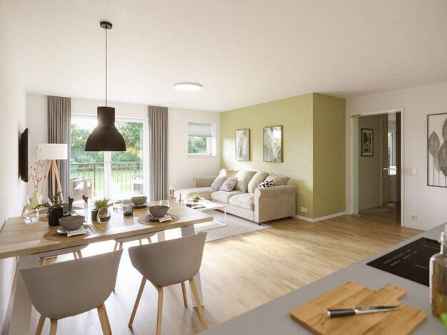 Wohnung zum Kauf - Neubau 497.000 € 3 Zimmer 91,4 m² Tossens Butjadingen 26969