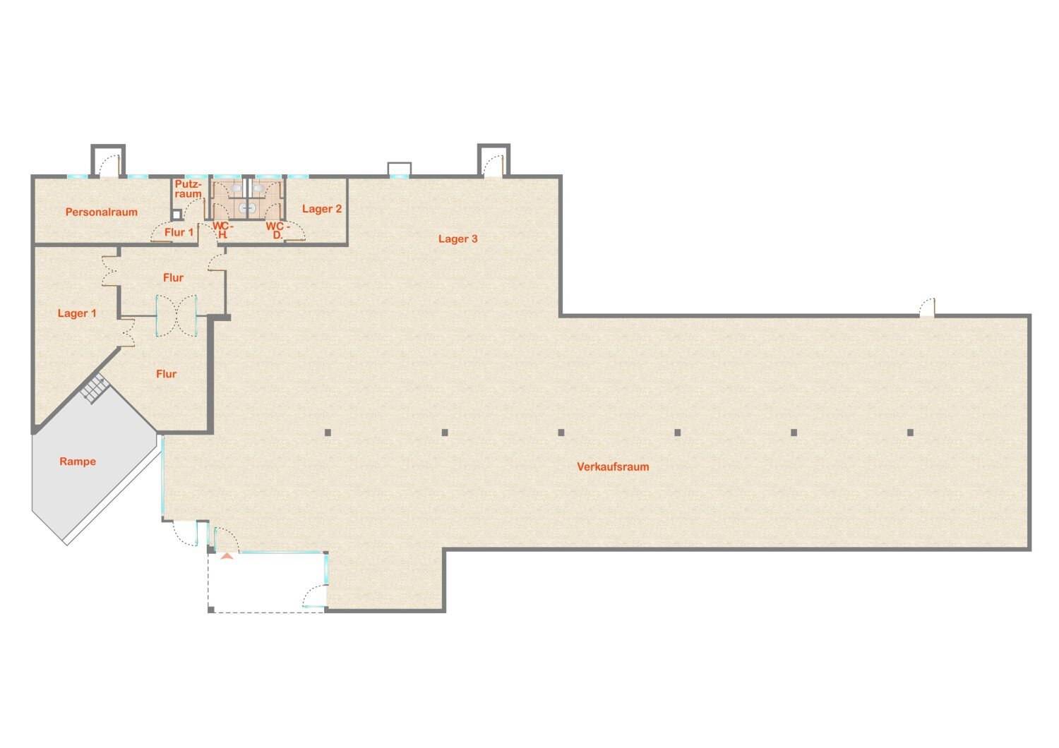 Laden zur Miete 6,07 € 555 m²<br/>Verkaufsfläche Hermeskeil Hermeskeil 54411