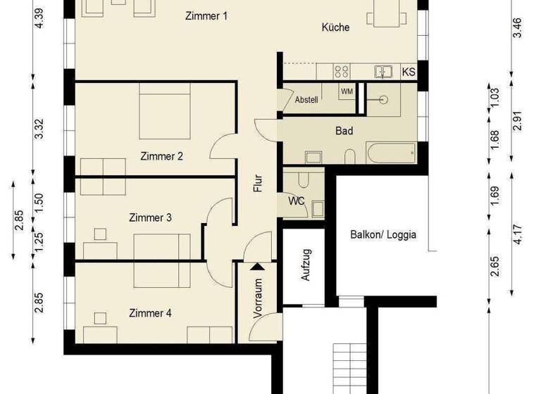 WG-Zimmer zum Kauf - Erstbezug 899.000 € 4 Zimmer 132,8 m² 2. Geschoss frei ab sofort Friedrichshain Berlin 10243