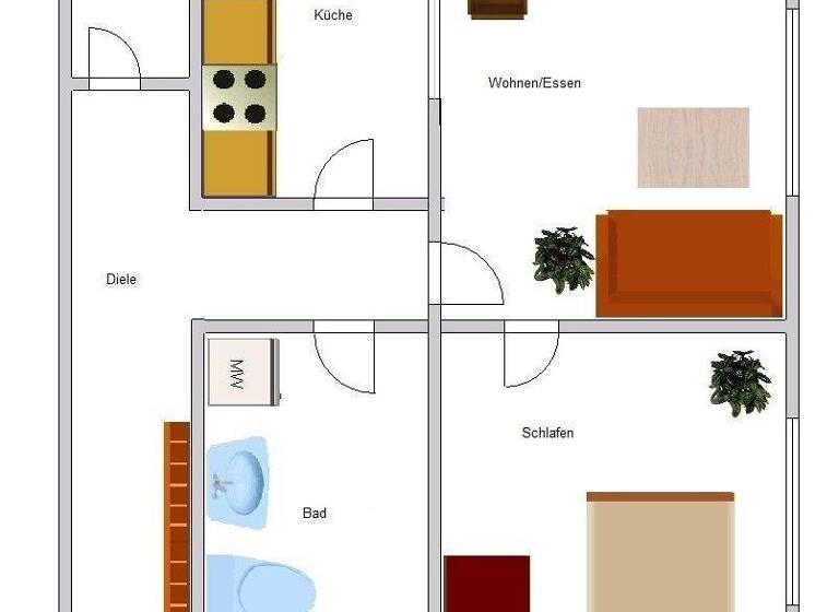 Wohnung zur Miete 560 € 2 Zimmer 62,3 m² 4. Geschoss frei ab sofort Lockwitzer Straße 15 Strehlen Dresden 01219