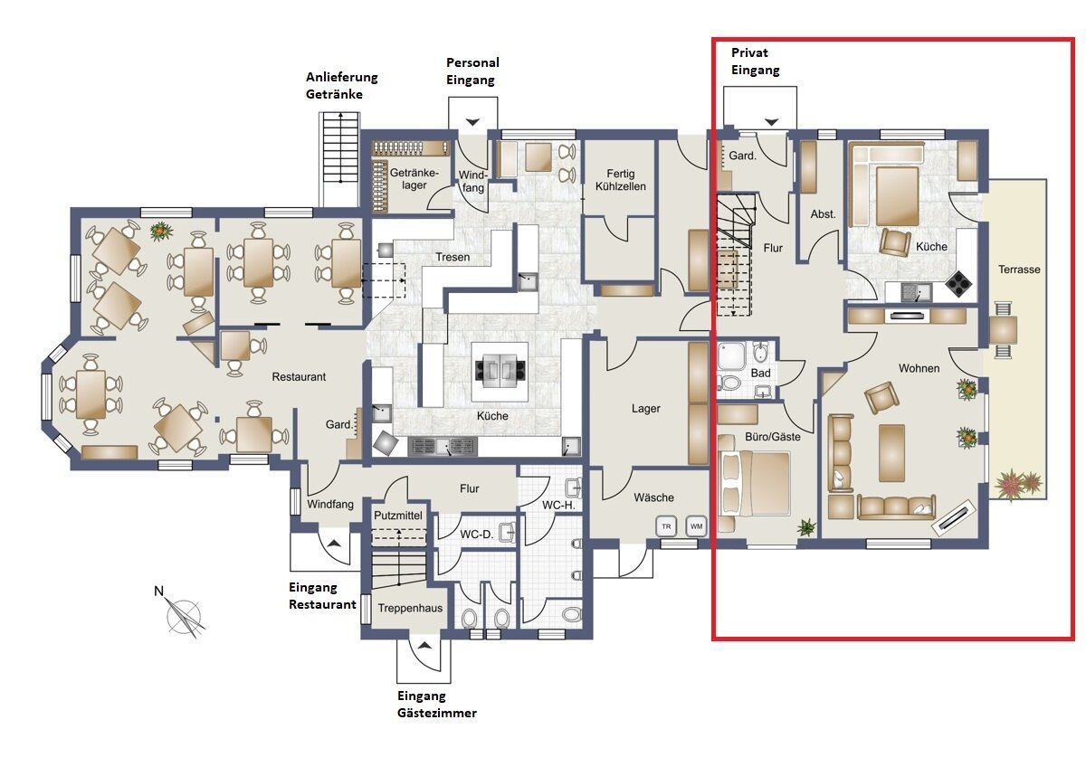 Wohn- und Geschäftshaus zum Kauf als Kapitalanlage geeignet 1.100.000 € 6 Zimmer 411 m²<br/>Fläche Seriem Neuharlingersiel 26427