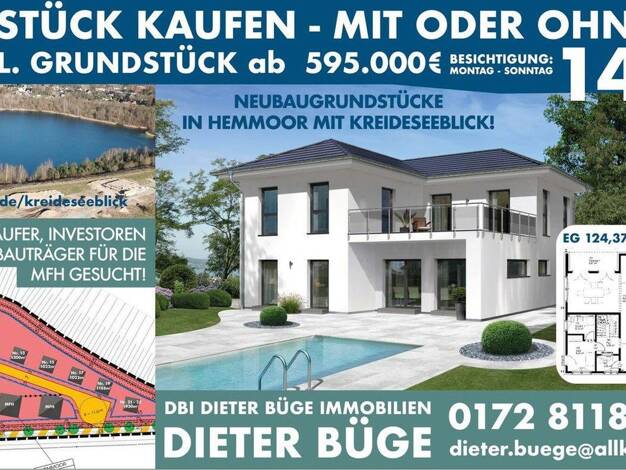 Grundstück zum Kauf provisionsfrei 170.000 € 1.000 m² Grundstück Westersode Hemmoor Warstade 21745