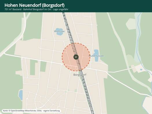 Grundstück zum Kauf provisionsfrei 175.000 € 751 m² Grundstück Borgsdorf Hohen Neuendorf 16556