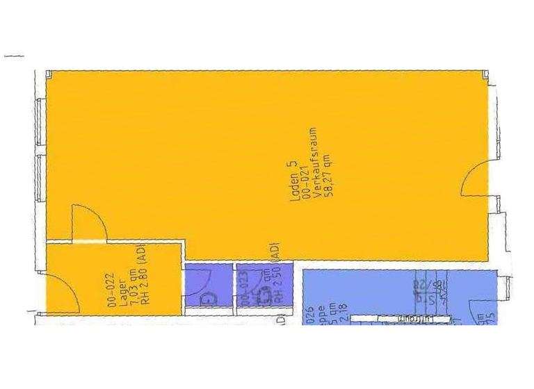 Ladenfläche zur Miete 1.290 € 2 Zimmer 68,5 m² Verkaufsfläche Judenstr. 4 Altstadt Stralsund 18439