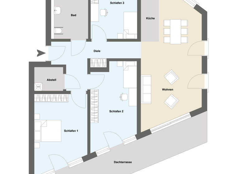 Wohnung zum Kauf - Erstbezug provisionsfrei 499.000 € 4 Zimmer 123 m² 1. Geschoss Altstadt Bayreuth 95444