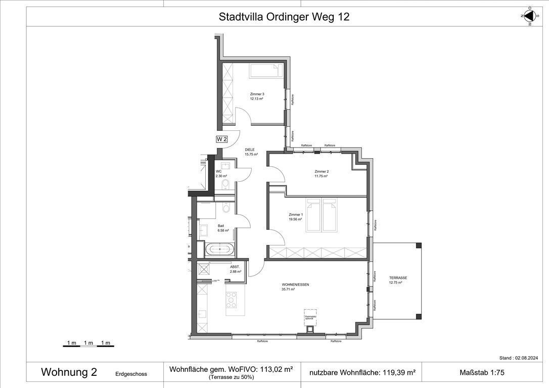 Wohnung zum Kauf provisionsfrei 1.450.000 € 4 Zimmer 120 m²<br/>Wohnfläche Ordinger Weg 12 Osdorf Hamburg 22609