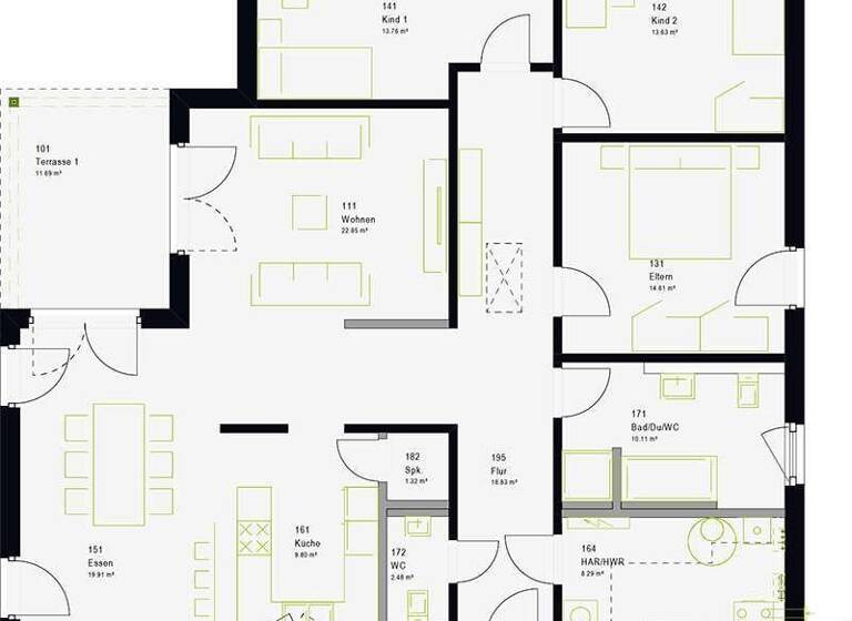 Bungalow zum Kauf - Erstbezug provisionsfrei 450.000 € 5 Zimmer 147 m² 620 m² Grundstück Altstadt Wismar 23966