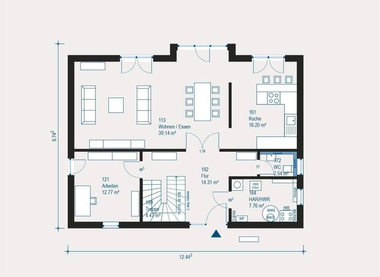 Einfamilienhaus zum Kauf 494.129 € 5 Zimmer 192,2 m² 451 m² Grundstück Winden 76872