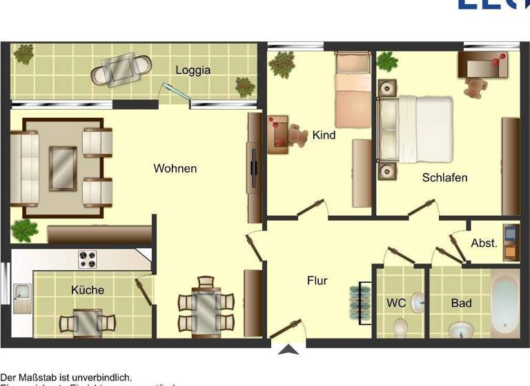Wohnung zur Miete 839 € 3 Zimmer 84 m² 11. Geschoss frei ab 09.04.2026 Güstrower Straße 3 Garath Düsseldorf 40595