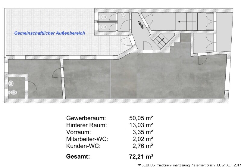 Bürofläche zur Miete provisionsfrei 550 € 2 Zimmer 71,2 m²<br/>Bürofläche Meißen Meißen 01662