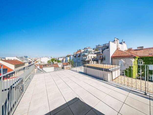 Penthouse zum Kauf - Neubau 1.590.000 € 3 Zimmer 130,6 m² 4. Geschoss Krongasse 6 Margareten 1050