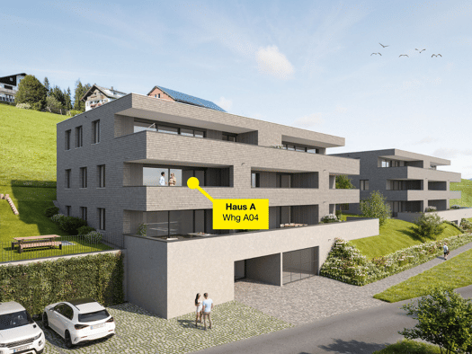 Terrassenwohnung zum Kauf - Erstbezug 477.000 € 3 Zimmer 72,4 m² Engelspitz Sulzberg 6934