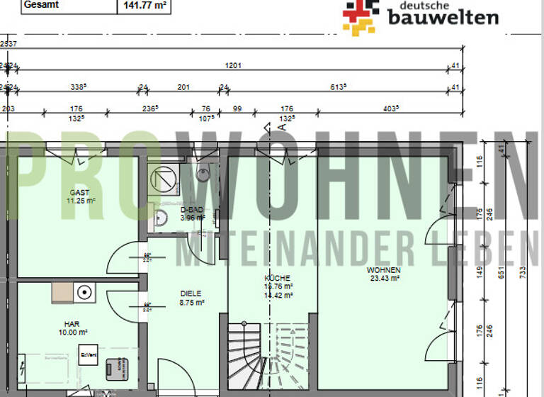 Doppelhaushälfte zum Kauf 530.000 € 5 Zimmer 141,8 m² 314 m² Grundstück Waldbüttelbrunn 97297