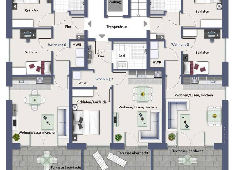 Wohnung zur Miete 860 € 3 Zimmer 69 m² 2. Geschoss frei ab 01.05.2026 Stadt Ibbenbüren 49477