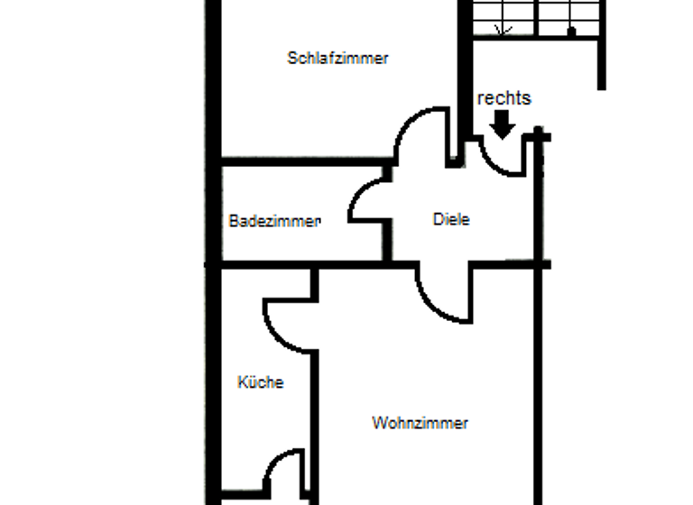 Wohnung zur Miete 750 € 2 Zimmer 60 m²<br/>Wohnfläche 5.<br/>Geschoss ab sofort<br/>Verfügbarkeit Roßstraße 34 Golzheim Düsseldorf 40476