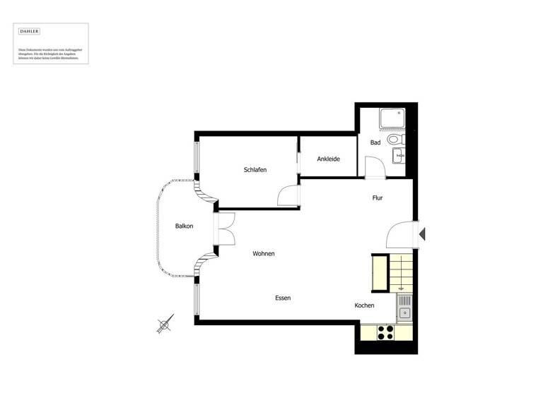Wohnung zum Kauf 595.000 € 2 Zimmer 65,6 m² 3. Geschoss Babelsberg Süd Potsdam 14482
